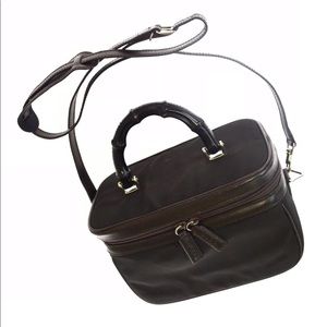 GUCCI Bamboo Vanity Leather Shoulder Bag
